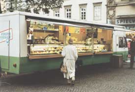 Verkaufswagen in Wiesbaden, 1988